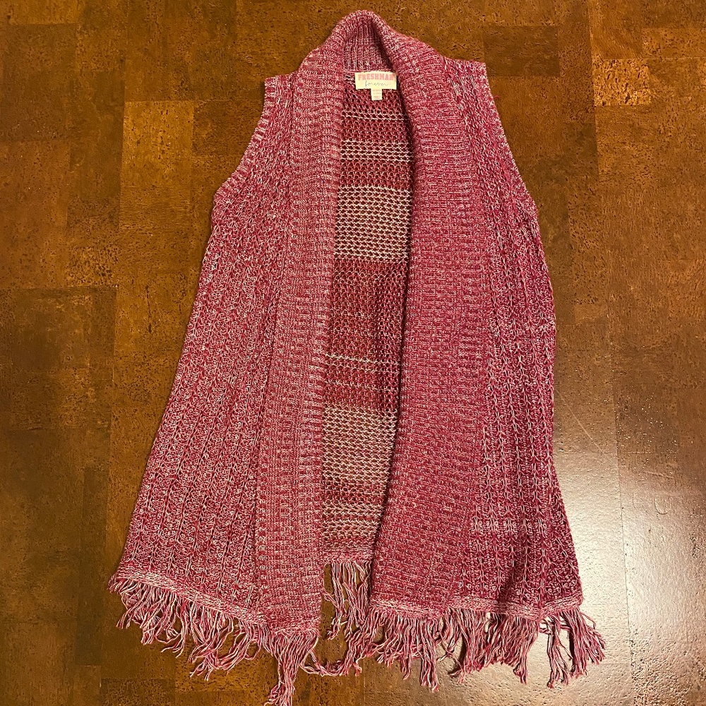 Magenta Knit Vest